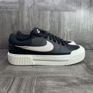 Nike Court Legacy Women's size 12 Black Platform Shoes DM7590-002
